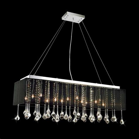 modern black hanging chandeliers